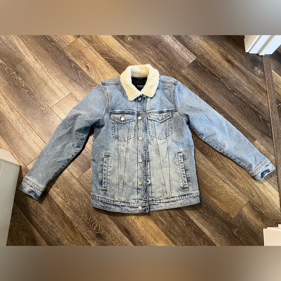 Vintage Y2K fleece lined Ambercrombie and Fitch Jean Jacket - Picture 2 of 10